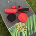 Перчатки со слайдерами для лонгборда BroStuff Black Sliders Red M