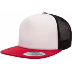 Кепка FlexFit 6005FW NO FOAM Trucker Red/White/Black