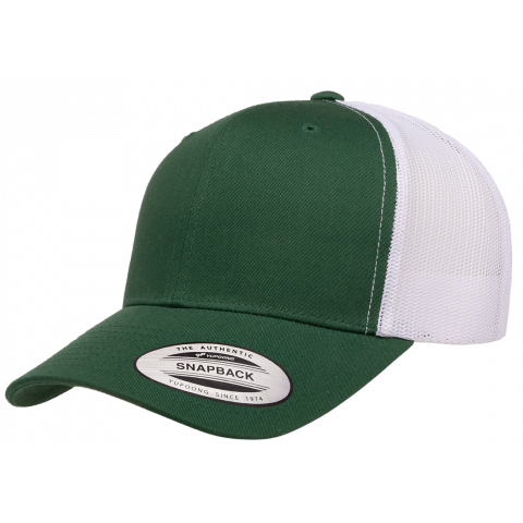 Кепка FlexFit 6606T Retro Trucker - Evergreen/White