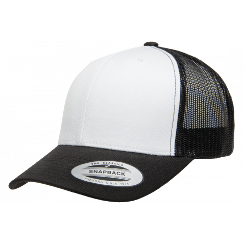Кепка FlexFit 6606W Retro Trucker - Black/White/Black