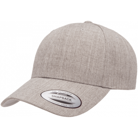 Кепка FlexFit 6789M - Curved Visor Snapback Heather Grey Кепка FlexFit 6789M - Curved Visor Snapback Heather Grey