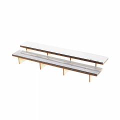 Фингерпарк PARS Stadium Double Bench верх из белой плитки 