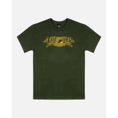 Футболка Thrasher X Antihero Mag Banner Forest Green M